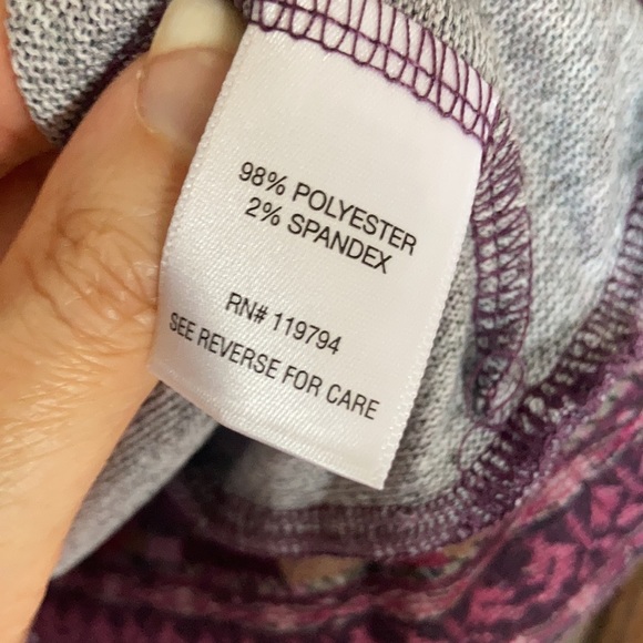 Relist3/25 NWT One World soft boho print detail tie detail top 3X - Picture 9 of 17